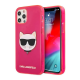 Maska za iPhone 12/12 Pro (61) pink Karl Lagerfeld Cat Fluo - KLHCP12MCHTRP