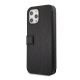 Maska na preklop Karl Lagerfeld Flip Saffiano iPhone 12 Pro Max crna - KLFLBKP12LIKMSBK