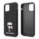 Maska za iPhone 12 mini(54) Karl Lagerfeld Glasses Scrub crna - KLHCP12SIKMSBK