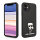 Maska za iPhone 12 mini(54) Karl Lagerfeld Glasses Scrub crna - KLHCP12SIKMSBK