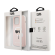 Maska za iPhone 13 Pro Light Pink Karl Lagerfeld Hc Silicone Karl Head - KLHCP13LSLKHLP