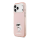 Maska za iPhone 17 Pro Max Karl Lagerfeld IML Aquarelle Choupette & Logo MagSafe pink - DRO621555