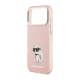 Maska za iPhone 17 Pro Max Karl Lagerfeld IML Aquarelle Choupette & Logo MagSafe pink - DRO621555