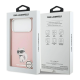 Maska za iPhone 17 Pro Max Karl Lagerfeld IML Aquarelle Choupette & Logo MagSafe pink - DRO621555