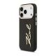 Maska za iPhone 17 Pro Karl Lagerfeld Karl Script Logo Case crna - DRO621561