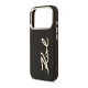 Maska za iPhone 17 Pro Karl Lagerfeld Karl Script Logo Case crna - DRO621561