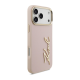Maska za iPhone 17 Pro Max Karl Lagerfeld Karl Script Logo Case pink - DRO621563