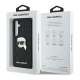 Maska za Samsung S25/ S931B Karl Lagerfeld Leather Monogram Pin Logo Karl Head crna - KLHCS25SPGKLKIPK