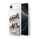 Maska za iPhone Air Karl Lagerfeld Liquid Glitter Choupette Logo MagSafe bela - DRO621582