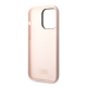 Maska za iPhone 13 Pro Karl Lagerfeld Liquid Silicone Ikonik NFT Pink - KLHCP13LSNIKBCP