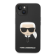 Maska Karl Lagerfeld MagSafe Compatible Case Liquid Silicone Karl Head for iPhone 14 Black - KLHMP14SSLKHBK