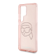 Maska za Samsung S25 Ultra/ S938B Karl Lagerfeld Rhinestones K Head Logo pink - KLHCS25LHKHDCELP