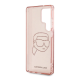 Maska za Samsung S25 Ultra/ S938B Karl Lagerfeld Rhinestones K Head Logo pink - KLHCS25LHKHDCELP