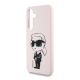 Maska za Samsung S25/ S931B Karl Lagerfeld Silicone Graffiti Ikonik MagSafe pink - KLHMS25SPNYKGRTP