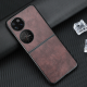 Maska za Huawei P50 pocket braon Leather - 056134