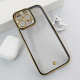 Maska za iPhone 16 Pro Max Luxury Crystal Clear crna - 616656