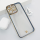 Maska za iPhone 16 Pro Max Luxury Crystal Clear plava - 616655