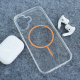 Maska za iPhone 16 narandžasto Mag Case Clear Slim - 619299