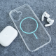 Maska za iPhone 16 Mag Case Clear Slim plava - 619301