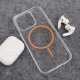 Maska za iPhone 16 Pro narandžasto Mag Case Clear Slim - 619305