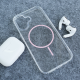 Maska za iPhone 16 Mag Case Clear Slim roze - 619300