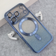 Maska za iPhone 17 Pro Mag Case Electroplated plava - 619207