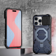 Maska za iPhone 15 Pro Max Bibercas Matrix plava - 611257