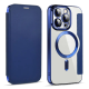 Maska za iPhone 13 Pro Max na preklop Coral Mag Case Book plava - 600535