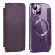 Maska za iPhone 14 na preklop Coral Mag Case Book ljubičasta - 600539