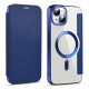 Maska za iPhone 14 na preklop Coral Mag Case Book plava - 600537