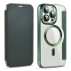 Maska za iPhone 14 Pro na preklop Coral Mag Case Book zelena - 600542