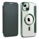 Maska za iPhone 14 na preklop Coral Mag Case Book zelena - 600538
