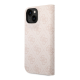 Maska za iPhone 14 na preklop Guess PC/ TPU 4G Metal Camera Outline Book Pink - GUBKP14SHG4SHP