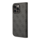 Maska za iPhone 14 Pro na preklop Guess PC/ TPU 4G Metal Camera Outline Book crna - GUBKP14LHG4SHK
