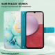 Maska za Xiaomi Redmi 13 4G tirkiz na preklop Marble - 613854