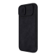 Maska za iPhone 14 na preklop Nillkin Qin Pro crna - 057426