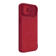 Maska za iPhone 14 na preklop Nillkin Qin Pro crvena - 057427