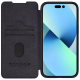 Maska za iPhone 15 Plus na preklop Nillkin Qin Pro crna - 605046