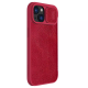 Maska za iPhone 15 Plus na preklop Nillkin Qin Pro crvena - 605038