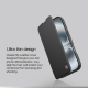 Maska za iPhone 16 Pro (Plain Leather) na preklop Nillkin Qin Prop crna - 513506