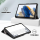Maska na preklop Tablet Stripes Samsung Tab S9 Plus/ X810/ S10 Plus/ X820 crna - 606966