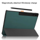 Maska na preklop Tablet Stripes Samsung Tab S9 Ultra/ X910/ S10 Ultra/X920 zelena - 611460