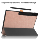 Maska na preklop Tablet Stripes Samsung Tab S9 Ultra/ X910/ S10 Ultra/X920 roze - 611459
