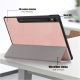 Maska na preklop Tablet Stripes Samsung Tab S9/ X710/ S9 FE/ X510/ S10 FE/ X520 roze - 611461