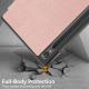 Maska na preklop Tablet Stripes Samsung Tab S9/ X710/ S9 FE/ X510/ S10 FE/ X520 roze - 611461