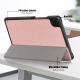Maska za Samsung Tab A9/ X110 na preklop Tablet Stripes roze - 611465