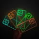 Maska za iPhone 13 Pro Neon Shine zelena - 604891