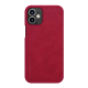 Maska za iPhone 12 mini na preklop Nillkin Qin crvena - 044382