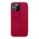 Maska za iPhone 13 Pro Max na preklop Nillkin Qin Pro crvena - 054115