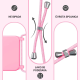 Maska za iPhone 14 Pro String roze - 602472